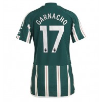Camisa de time de futebol Manchester United Alejandro Garnacho #17 Replicas 2º Equipamento Feminina 2023-24 Manga Curta